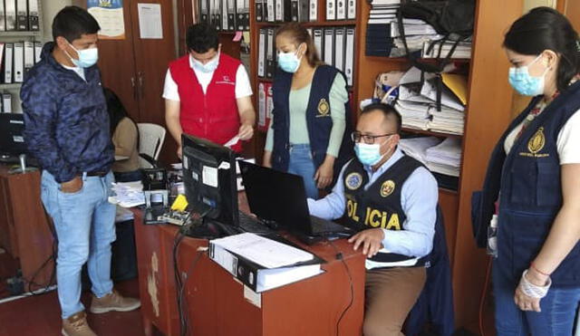 Intervención se realizó en diversas oficinas de la comuna monsefuana. Foto: Ministerio Público