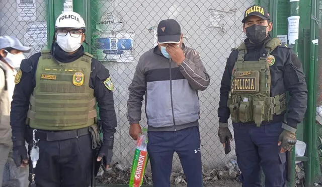 Detenido fue puesto a disposición de la Unidad Especializada de Requisitorias. Foto: PNP