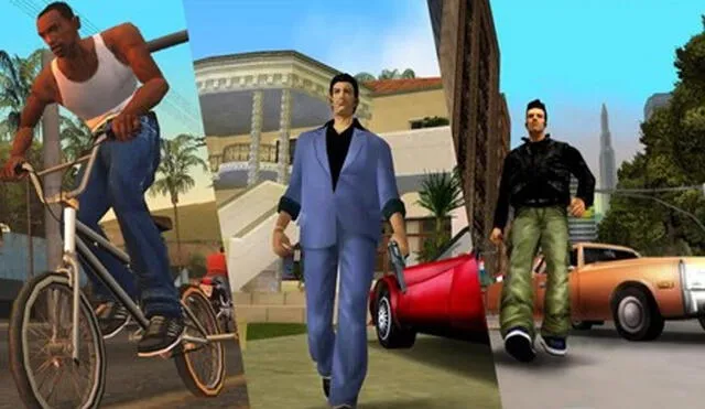 Protagonistas de estos juegos clásicos de Grand Theft Auto. Foto: Vida Extra