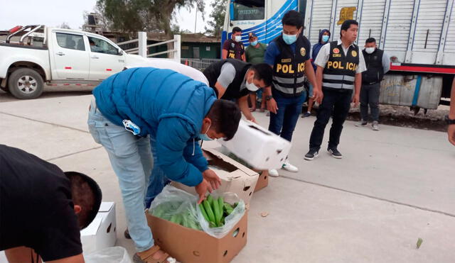 Policía calcula que mercadería superaría los 50 kilos. Foto: PNP