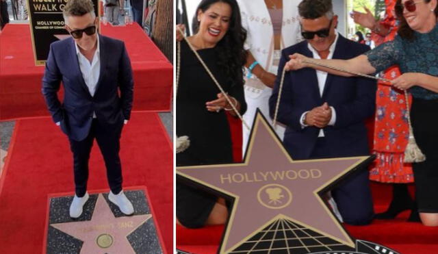 Alejandro Sanz expresó su emoción por obtener su estrella en el Paseo de la Fama. Foto: Alejandro Sanz/Instagram