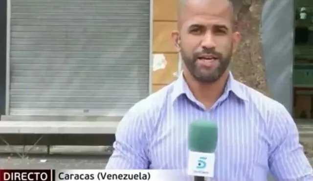 El periodista Ángel Rafael Cedeño, de 38 años, trabajaba en Telecinco y en el diario Nius. Foto: captura video/Telecinco