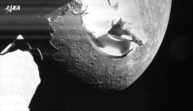 La nave BepiColombo sobrevoló Mercurio y envió las primeras imágenes de la superficie del planeta. Foto: ESA / JAXA