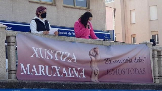 Las activistas han salido a las calles este año para protestar por el trato a las mujeres. Foto. Mujeres en Igualdad Burela