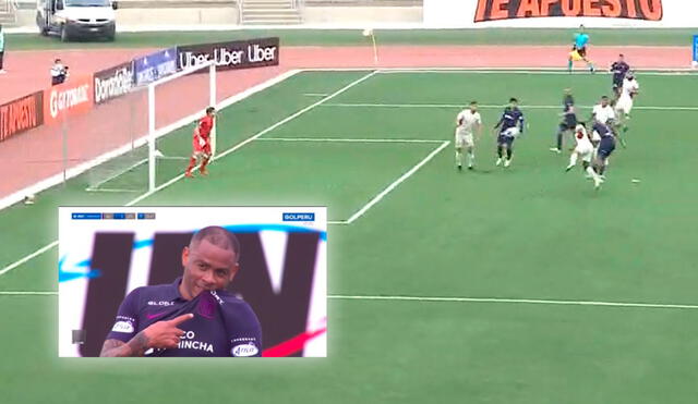 Aguirre lleva cuatro goles con Alianza Lima en la presente edición de la Liga 1 Betsson. Foto: captura Gol Perú