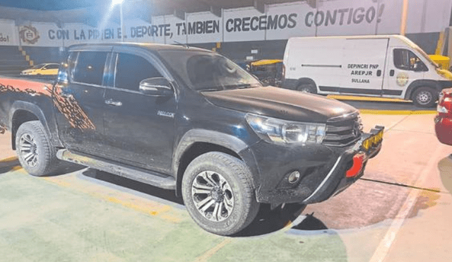 Los efectivos policiales hallaron la camioneta debido a que tenía activado el GPS. Foto: Correo