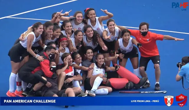 Selección peruana de hockey femenino clasificó a la Copa Panamericana por primera vez en su historia. Foto: Hockey Perú/Twitter