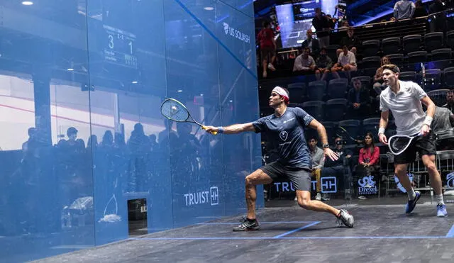 Diego Elías es el americano mejor posicionado en el ránking mundial de squash. Foto: PSA World Tour/Twitter