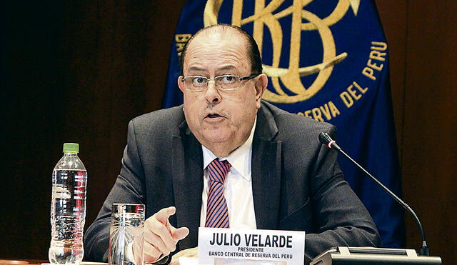 Julio Velarde. El banquero, previa ratificación del Congreso, continuará por un periodo más al frente del Banco Central de Reserva del Perú. Foto: difusión