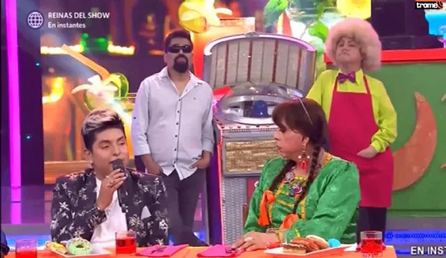 Bryan Arámbulo  regresa al set de El reventonazo de la Chola para hablar de su gira musical como solista. Foto: Canal de YouTube de El reventonazo de la Chola