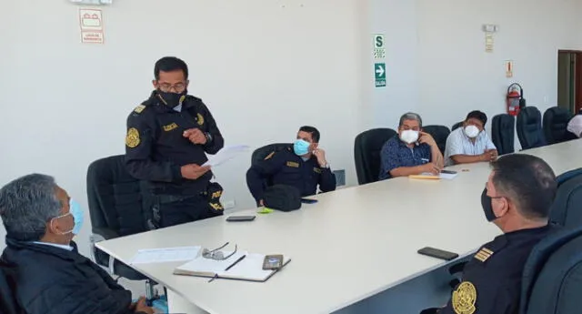Municipalidad de El Porvenir se comprometió apoyar a la Policía Nacional con logística para los patrullajes. Foto: Prensa El Porvenir