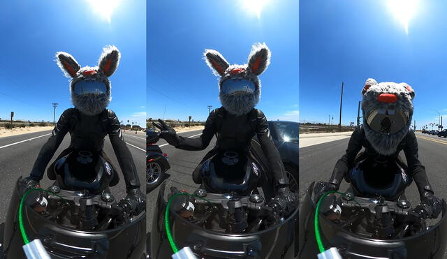 La carretera por donde viajó este motociclista fue Huntington Beach, California, USA. Foto: captura de YouTube