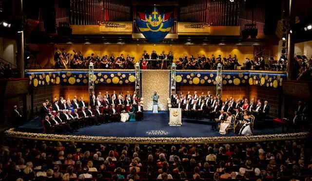 Ceremonia de los Premios Nobel en el Konserthuset de Estocolmo. Este año se realizará en el ayuntamiento de la ciudad. Foto: Nobelprize.org