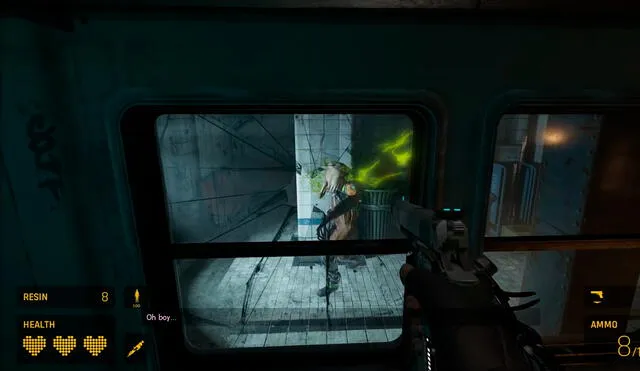 El modder realizó algunas mejoras en la interfaz de usuario y mantiene la perspectiva en primera persona de Half-Life: Alyx. Foto captura: YouTube - SoMNst