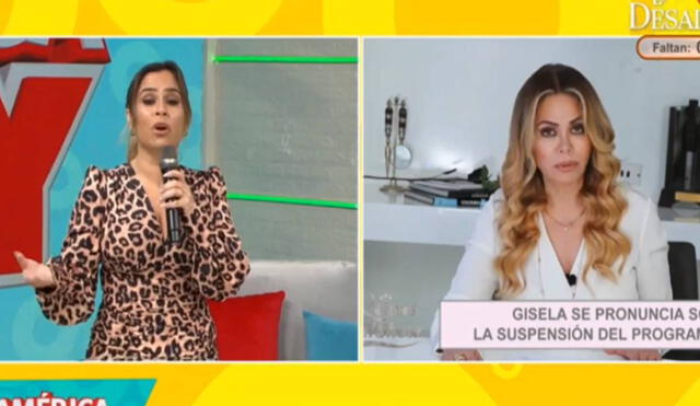 Gisela Valcárcel suspendió Reinas del show por contagio masivo de coronavirus en su programa. Foto: captura América TV
