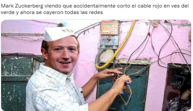 El fundador de Facebook está siendo blanco de burlas en redes. Foto: captura de Twitter