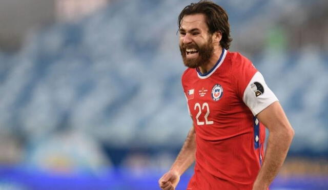 Ben Brereton anotó su primer gol con Chile ante Bolivia por la Copa América de Brasil. Foto: Selección chilena.