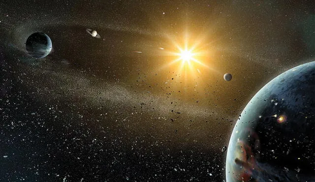 El hipotético planeta podría estar más lejos del Sol que la órbita de Neptuno, en el sistema solar exterior. Imagen: Dana Berry / Nat Geo Creative