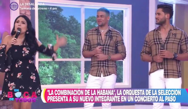 Combinación de la Habana incluye a nuevo cantante y sorprende a Tula Rodríguez. Foto: captura de América TV