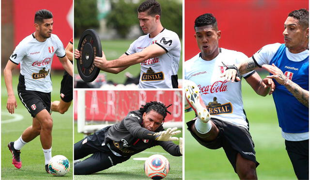 La Blanquirroja viene entrenando en la cancha de la Videna. Fotos: FPF