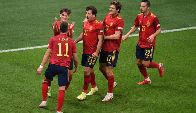 Con goles de Ferran Torres, España venció 2-1 a Italia en la semifinal. Foto: AFP