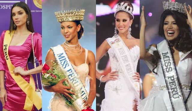 Melissa Paredes, Maricielo Gamarra, Rosa Elvira Cartagena y Anyella Grados perdieron la corona de Miss Perú. Foto: composición/difusión