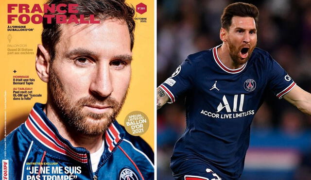 Lionel Messi es portada de la revista France Football, famosa por ser la responsable de entregar el Balón de Oro. Foto: ESPN