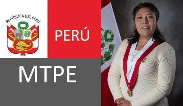 La congresista de Perú Libre representante de Tacna es ahora la nueva ministra de Trabajo. Foto: composición/Twitter Betssy Chávez/MTPE