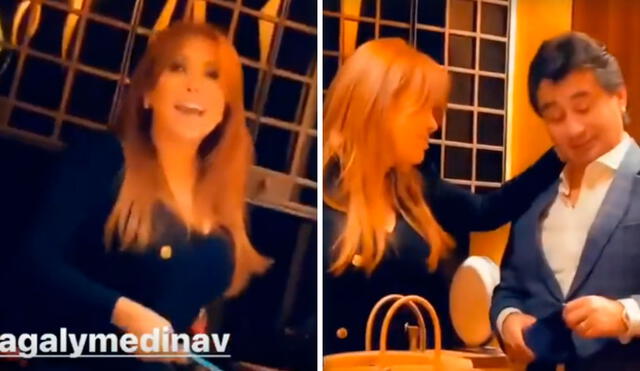 Tras escuchar lo que le dijo el notario a Magaly Medina, Jessica Newton le dijo que no sea machista. Foto: captura/Instagram