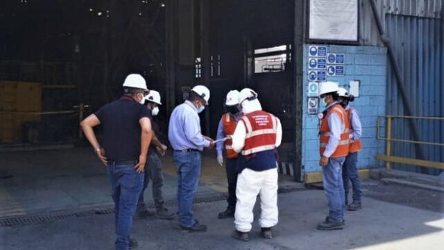 Sunafil inspecciona instalaciones de Shougang tras denuncia del Sindicato de Obreros  Mineros de dicha empresa. Foto: Difusión
