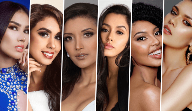 Ellas son las 6 candidatas que disputarán la corona. Foto: composición - Miss Perú 2021