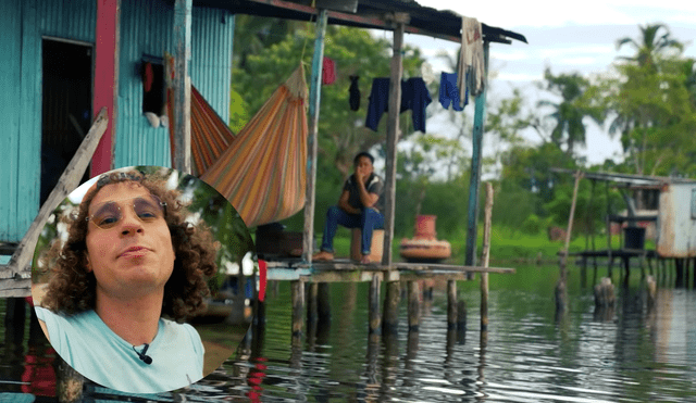 Luisito visitó un pueblo entre lagos en Venezuela llamado Ologá. Foto: Luisito Comunica/YouTube