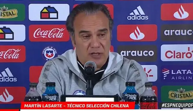 Martín Lasarte asumió la dirección técnica de Chile tras la salida de Reinaldo Rueda. Foto: captura de ESPN