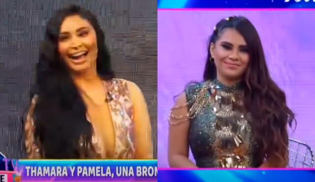 Thamara Gómez arremetió contra Pamela Franco en Magaly TV, la firme. Foto: captura/ATV