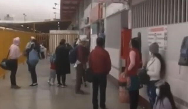 Gran afluencia de personas se registra a estas horas del 8 de octubre. Foto: TV Perú