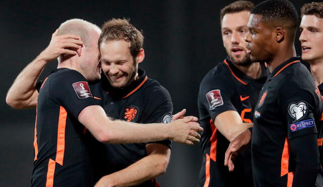 Países Bajos es líder del Grupo G de las eliminatorias europeas con 16 puntos. Foto: difusión
