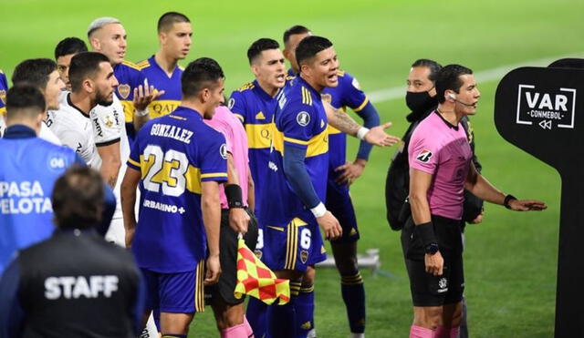 Conmebol aprobó sanciones para jugadores y dirigentes de Boca Juniors por lo sucedido en el final del partido ante Atletico Mineiro. Foto: ESPN