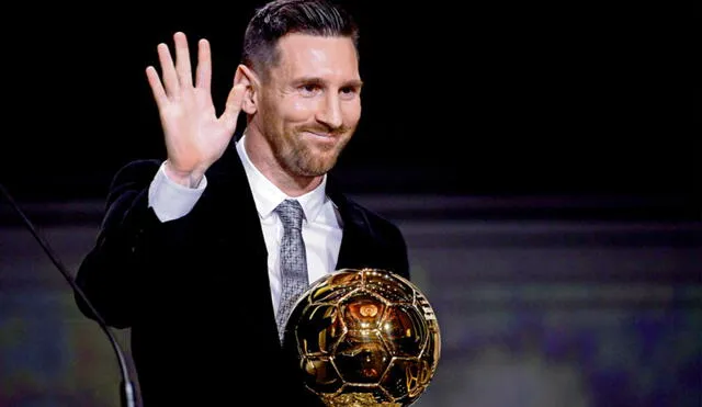 Lionel Messi es el máximo ganador del Balón de Oro, con seis trofeos. Foto: AFP/FRANCK FIFE