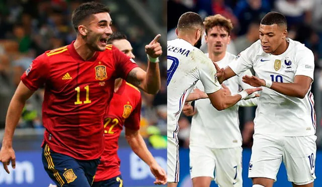España enfrentará a Francia por la final de la UEFA Nations League 2020-21. Foto: composición EFE
