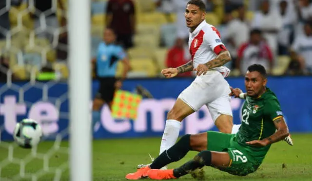Paolo Guerrero anotó el empate transitorio ante Bolivia en la Copa América 2019. Foto: AFP