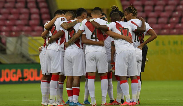 La selección peruana se ubica en el séptimo puesto de la tabla con 11 puntos. Foto: AFP