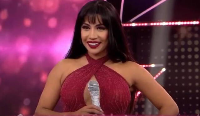 La modelo consiguió que los tres jurados le dieran una calificación de 11 puntos, el número más alto de la competencia. Foto: captura América TV La modelo consiguió que los tres jurados le dieran una calificación de 11 puntos, el número más alto de la competencia. Foto: captura América TV