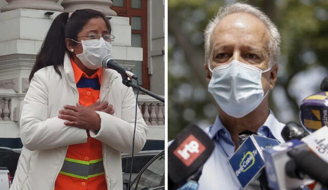 La congresista Isabel Cortez responde a Nano Guerra por cuestionamientos a la bancada de Juntos por el Perú. Foto: composición La República