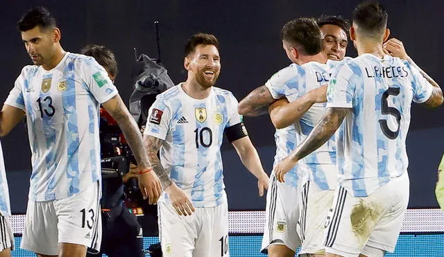 Lo celebra. Messi tuvo una presentación redonda ante el cuadro charrúa en casa. Foto: difusión