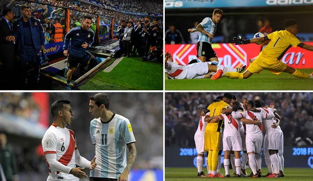 Aquella vez Perú enfrentó a Argentina por la fecha 17 de las Eliminatorias rumbo a Rusia 2018. Foto: AFP