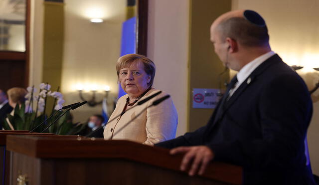 La canciller Angela Merkel estuvo recientemente en Israel, como parte de sus últimas actividades. Foto: AFP