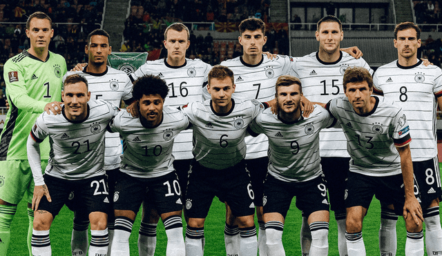 Alemania primera clasificada al Mundial de Qatar 2022 tras golear a Macedonia. Foto: AFP