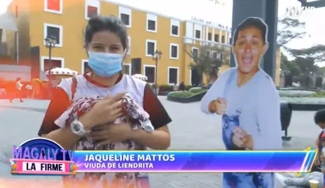 La viuda de 'Liendrita' reveló que su hijo de tres años tiene un tumor llamado linfangioma. Foto: captura Magaly TV, la firme / ATV