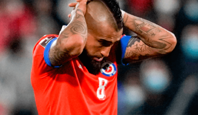 Arturo Vidal participó en la victoria 2-0 de Chile sobre Paraguay por Eliminatorias Qatar 2022. Foto: AFP