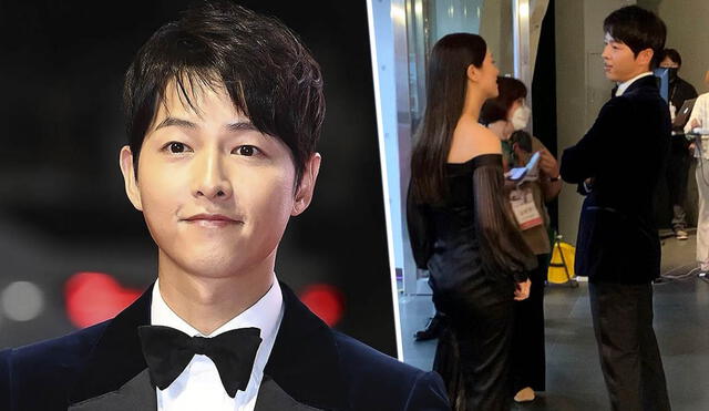 Song Joong Ki asistió al Festival de cine de Busan como actor de Space sweepers. Foto: composicón/Naver/Twitter